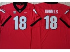 Georgia Bulldogs #18 JT Daniels Red Jersey