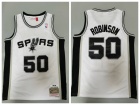 San Antonio Spurs #50 Robinson White 1998-99 Hardwood Classics Jerseys