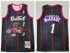 Toronto Raptors #1 Tracy McGrady Black 1998-99 Hardwood Classics Jersey