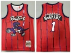 Toronto Raptors #1 Tracy McGrady Red 1998-99 Hardwood Classics Jersey