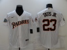 Nike San Diego Padres #23 Fernando Tatis Jr White Throwback Jersey