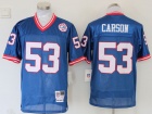 Buffalo Bills #53 Harry Carson Blue Throwback Jersey