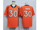 Denver Broncos #30 Terrell Davis Orange Vapor Limited Jersey