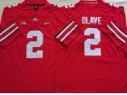 Ohio State Buckeyes #2 Chris Olave Red Limited Jersey