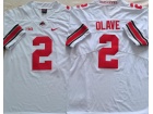 Ohio State Buckeyes #2 Chris Olave White Limited Jersey