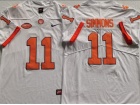 Clemson Tigers #11 Isaiah Simmons White Limited Jersey