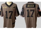 Buffalo Bills #17 Josh Allen 2021 Green Salute To Service Jersey