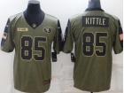 San Francisco 49ers #85 George Kittle Green 2021 Salute To Service Jersey