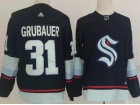 Seattle Kraken #31 Philipp Grubauer Blue Jersey