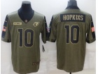 Arizona Cardinals #10 DeAndre Hopkins 2021 Green Salute To Service Jersey