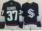 Seattle Kraken #37 Yanni Gourde Blue Retro Jersey