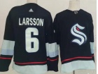 Seattle Kraken #6 Adam Larsson Blue Retro Jersey