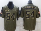 New England Patriots #54 Dont'a Hightower 2021 Green Salute To Service Jersey