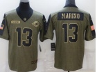 Miami Dolphins #13 Dan Marino 2021 Green Salute To Service Jersey