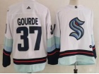 Seattle Kraken #37 Yanni Gourde White Retro Jersey