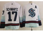 Seattle Kraken #17 Jaden Schwartz White Retro Jersey