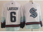 Seattle Kraken #6 Adam Larsson White Retro Jersey