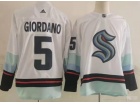 Seattle Kraken #5 Mark Giordano White Retro Jersey