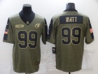 Arizona Cardinals #99 J.J. Watt 2021 Green Salute To Service Jersey