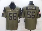 Indianapolis Colts #56 Quenton Nelson 2021 Green Salute To Service Jersey