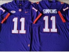 Clemson Tigers #11 Isaiah Simmons Purple Limited Jersey