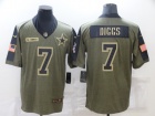 Dallas Cowboys #7 Trevon Diggs 2021 Green Salute To Service Jersey