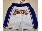 Los Angeles Lakers White Just Don Shorts