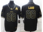 Dallas Cowboys #88 CeeDee Lamb Black with Golden Name ​Limited Jersey