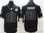 Las Vegas Raiders #98 Maxx Crosby Black Lights Out 2.0 Jersey