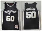 San Antonio Spurs #50 Robinson Black 1998-99 Hardwood Classics Jerseys