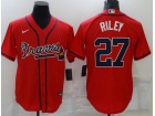 Nike Atlanta Braves #27 Austin Riley Red Cool Base Jersey