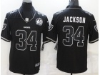 Las Vegas Raiders #34 Bo Jackson Black Lights Out 2.0 Jersey