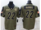 Pittsburgh Steelers #22 Najee Harris 2021 Green Salute To Service Jersey