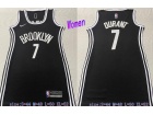 Woman Nike Brooklyn Nets #7 Kevin Durant Black Dress Jersey