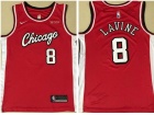 Nike Chicago Bulls #8 Zach Lavine Red 2021 -2022 City Jersey