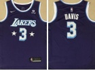 Nike Los Angeles Lakers #3 Anthony Davis Purple 2021-2022 City Jersey