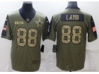 Dallas Cowboys #88 CeeDee Lamb 2021 Green With Camo Salute To Service Jersey