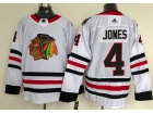 Chicago Blackhawks #4 Seth Jones White Hockey Jersey