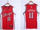 Nike Chicago Bulls #11 DeMar Derozan Red 2021-22 Throwback City Edition Jersey