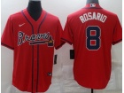 Nike Atlanta Braves #8 Eddie Rosario Red Cool Base Jersey