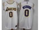 Nike Los Angeles Lakers #0 Russell Westbrook White 75th Jersey