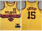 Nike Atlanta Hawks #15 Carmelo Anthony Yellow Jersey