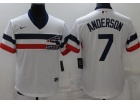 Nike Chicago White Sox #7 Tim Anderson White Cooperstown Pullover Jersey