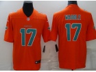 Miami Dolphins #17 Jaylen Waddle Orange Limited Jersey