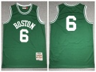 Boston Celtics #6 Bill Russell Green Throwback without Name Jersey