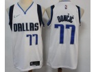 Nike Dallas Mavericks #77 Luka Doncic White 75th Jersey