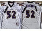 Baltimore Ravens #52 R.Lewis White Throwback Jersey