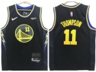 Nike Golden State Warriors #11 Klay Thompson Black 2021-22 City Jersey