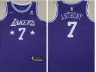 Nike Los Angeles Lakers #7 Anthony Purple 2021-2022 City Jersey