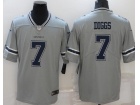 Dallas Cowboys #7 Trevon Diggs Grey Limited Jersey